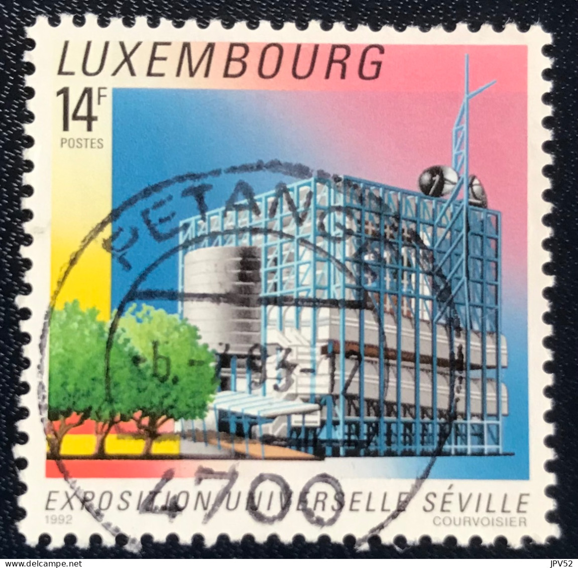 Luxembourg - Luxemburg - C18/31 - 1992 - (°)used - Michel 1298 - Wereldtentoonstelling Sevilla - PETANGE - Oblitérés