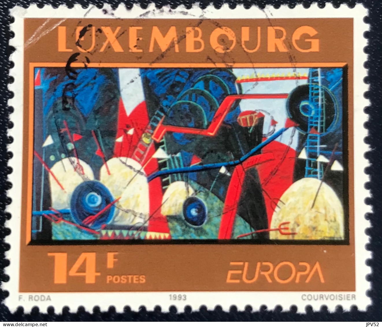 Luxembourg - Luxemburg - C18/31 - 1993 - (°)used - Michel 1318 - Europa - Hedendaagse Kunst - Oblitérés