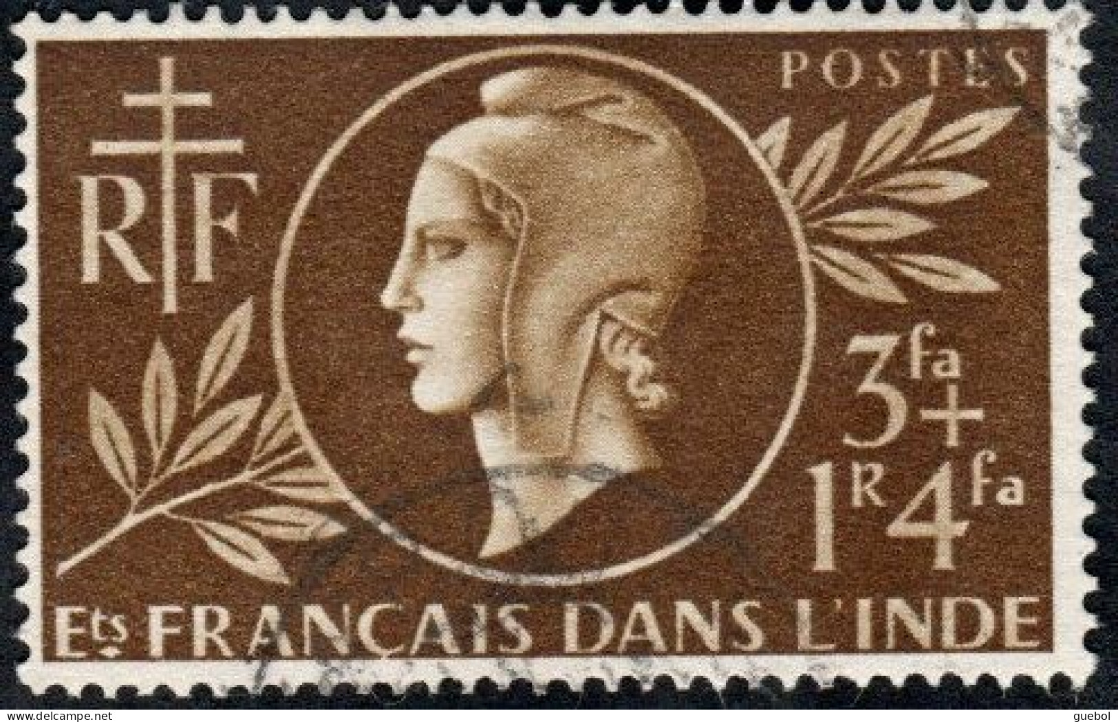 Détail De La Série Entraide Française Obl. Inde N° 233 - Marianne De Dulac - 1944 Entraide Française
