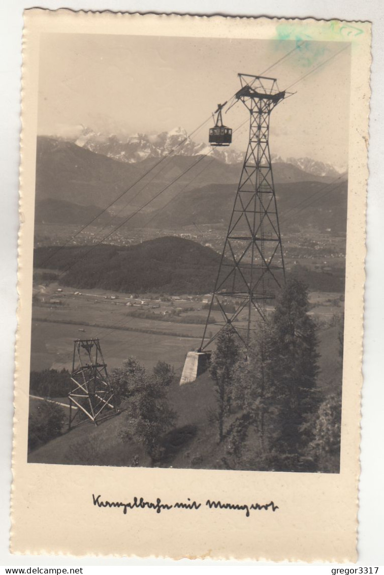 D3968) KANZELBAHN Mit Mangart - Seilbahn Stütze U. Seilbahn - Ossiachersee-Orte