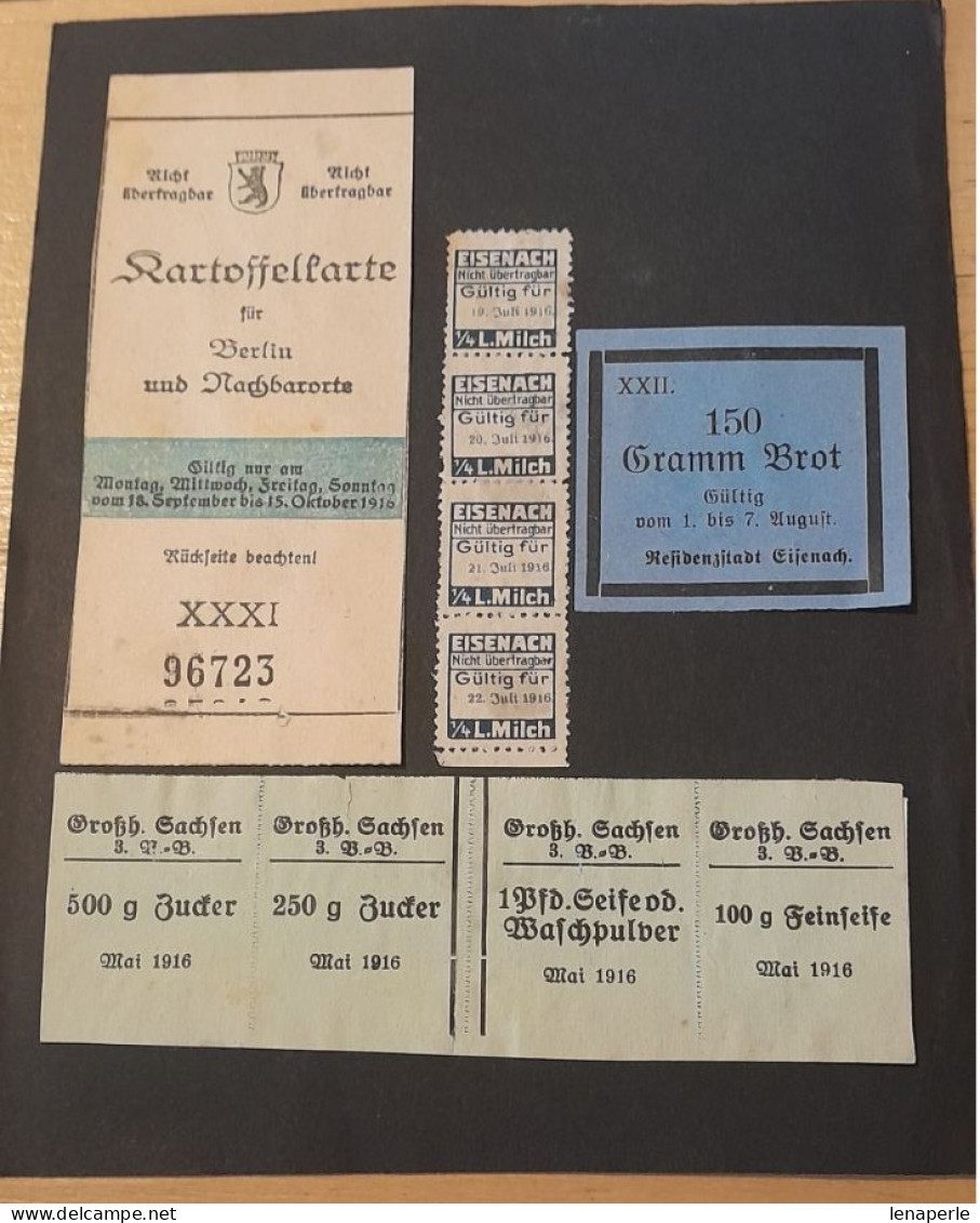 C7710 Ticket Bon Rationnement Pain Lait Ww2 Allemand - 1939-45