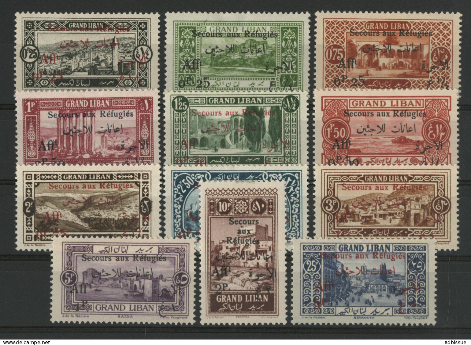 GRAND LIBAN N° 63 à 74 Cote 66 € Neufs * (MH) TB - Unused Stamps