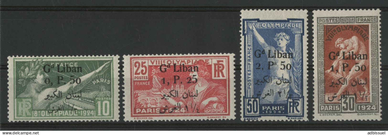 GRAND LIBAN N° 45 à 48 Cote 260 € Neufs ** (MNH) JEUX OLYMPIQUES TB - Unused Stamps