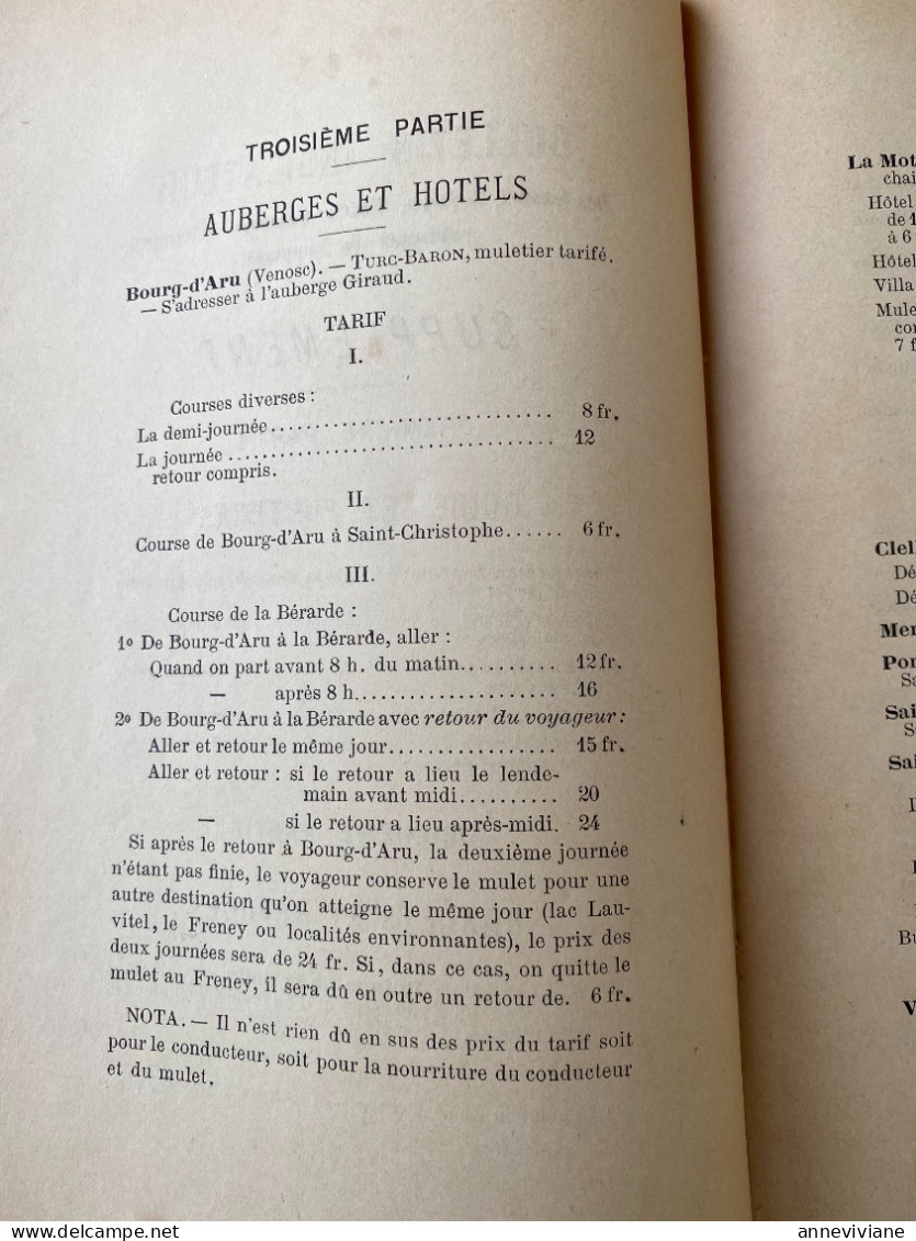 Annuaire No 14 1888 Société des Touristes du Dauphiné