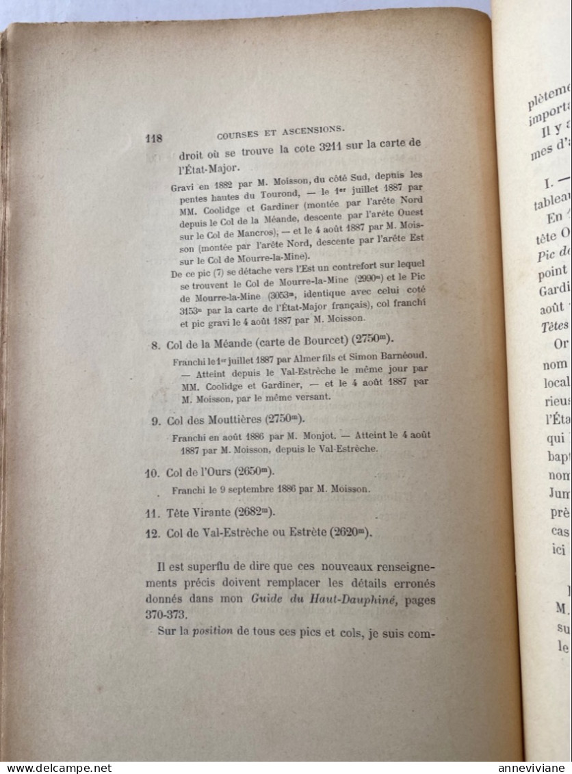 Annuaire No 14 1888 Société des Touristes du Dauphiné