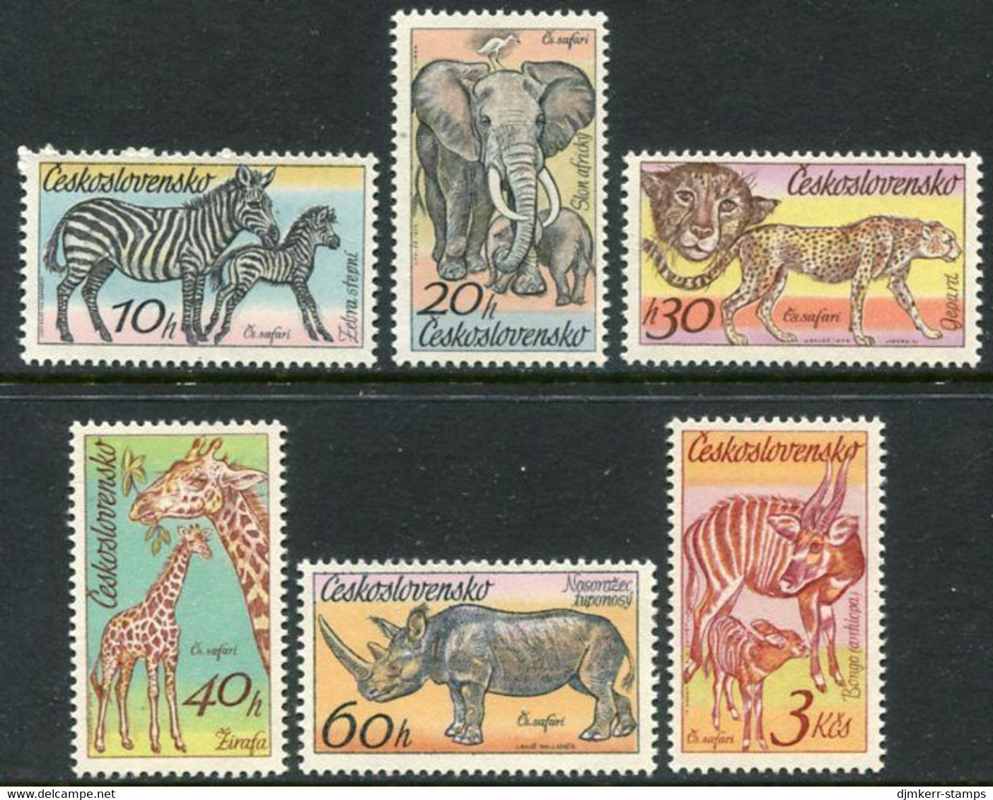 CZECHOSLOVAKIA 1976 Safari Animals   MNH / **. Michel 2345-50 - Nuovi