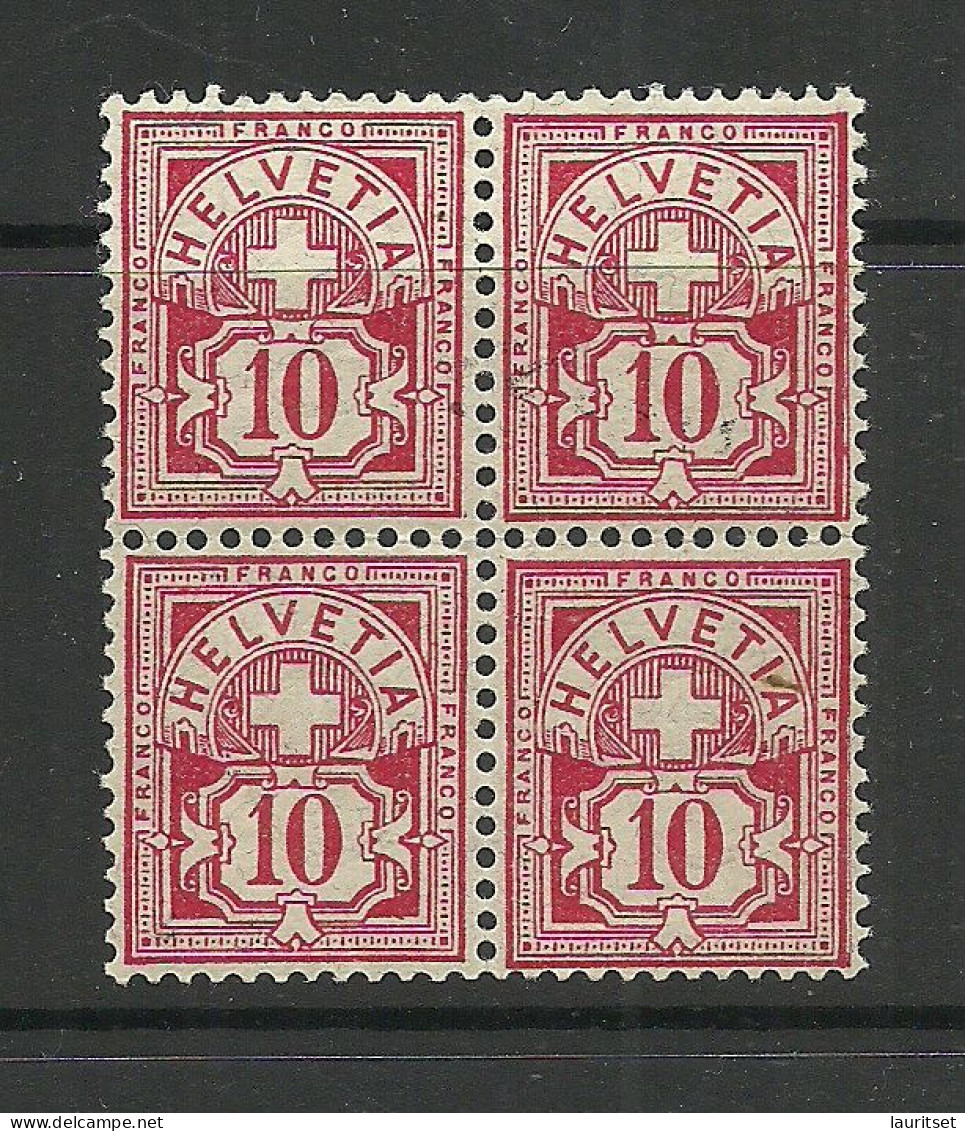 SCHWEIZ Switzerland 1906 Michel 85 As 4-block MNH - Neufs