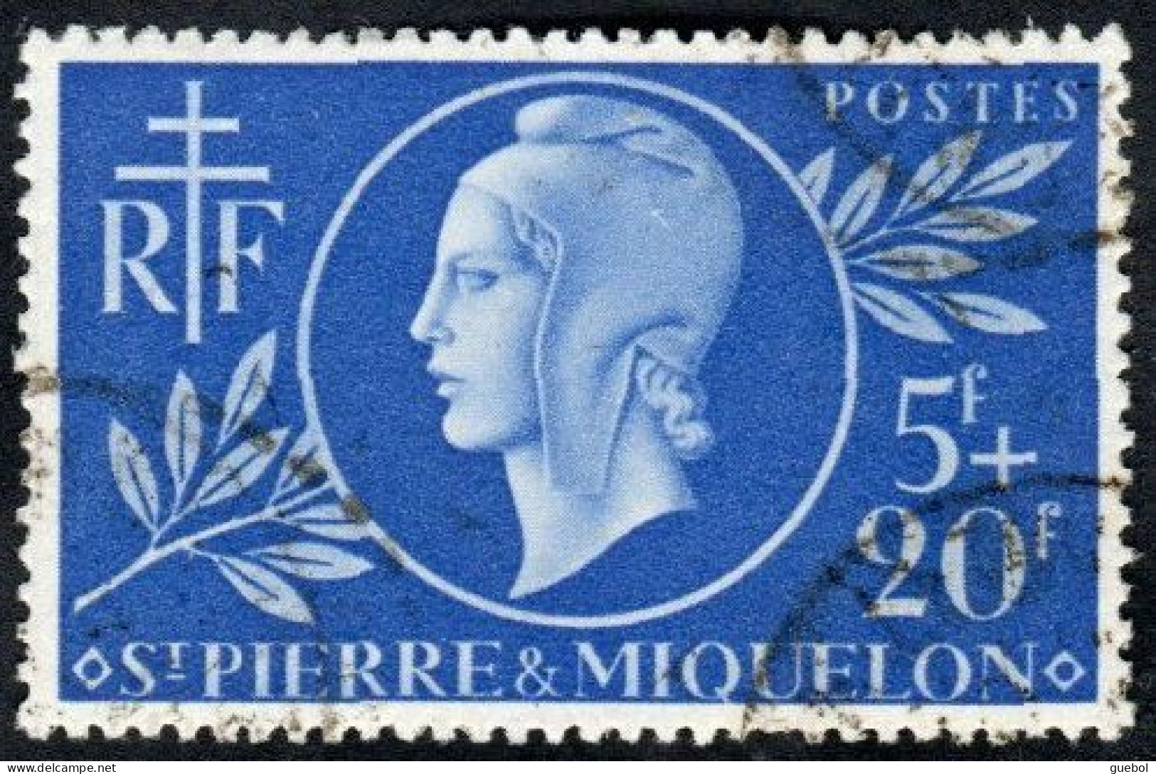 Détail De La Série Entraide Française Obl. Saint Pierre Et Miquelon N° 314 - Marianne De Dulac - 1944 Entraide Française