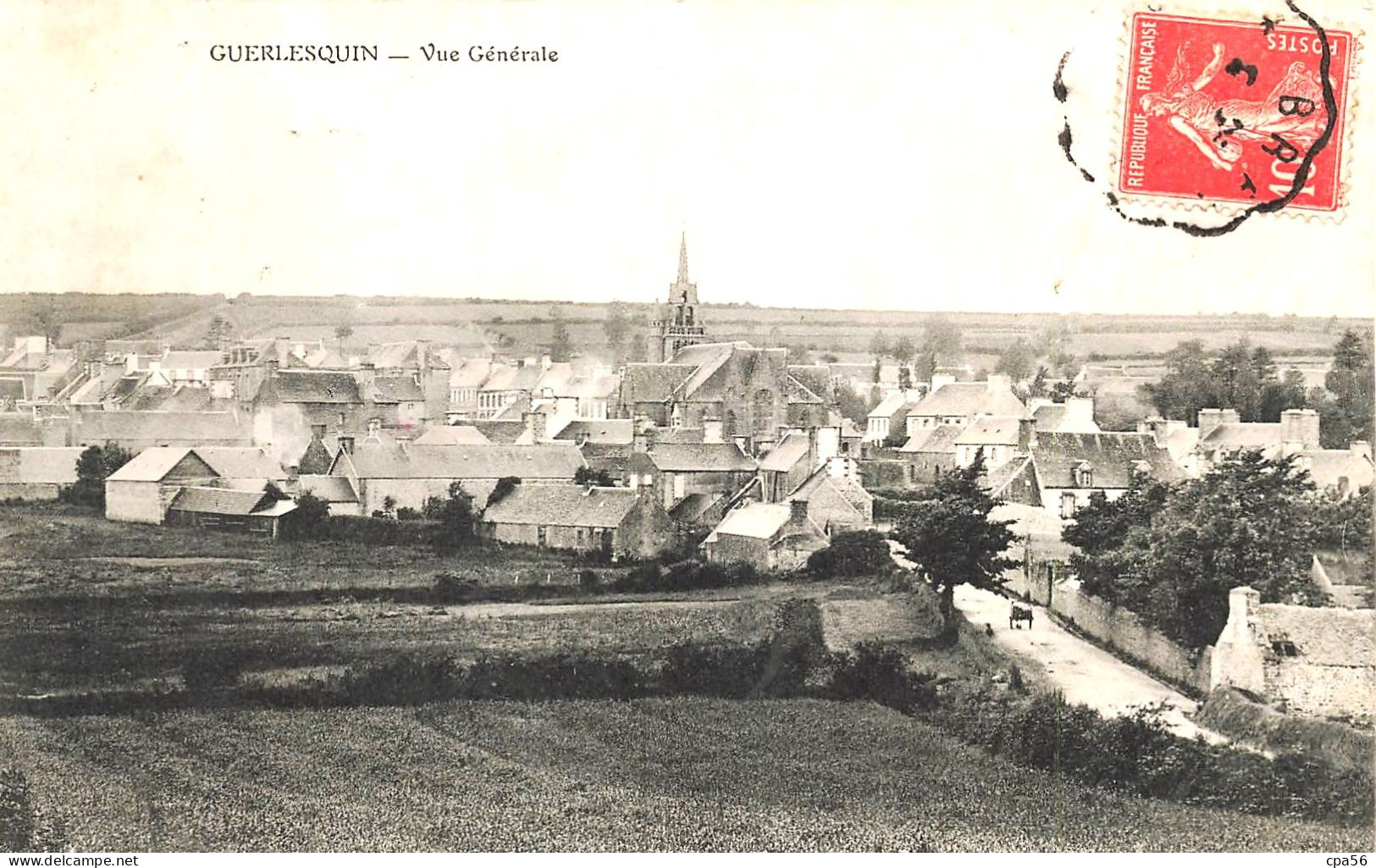 GUERLESQUIN - Vue Générale - Vers 1906 - VENTE DIRECTE X - Guerlesquin