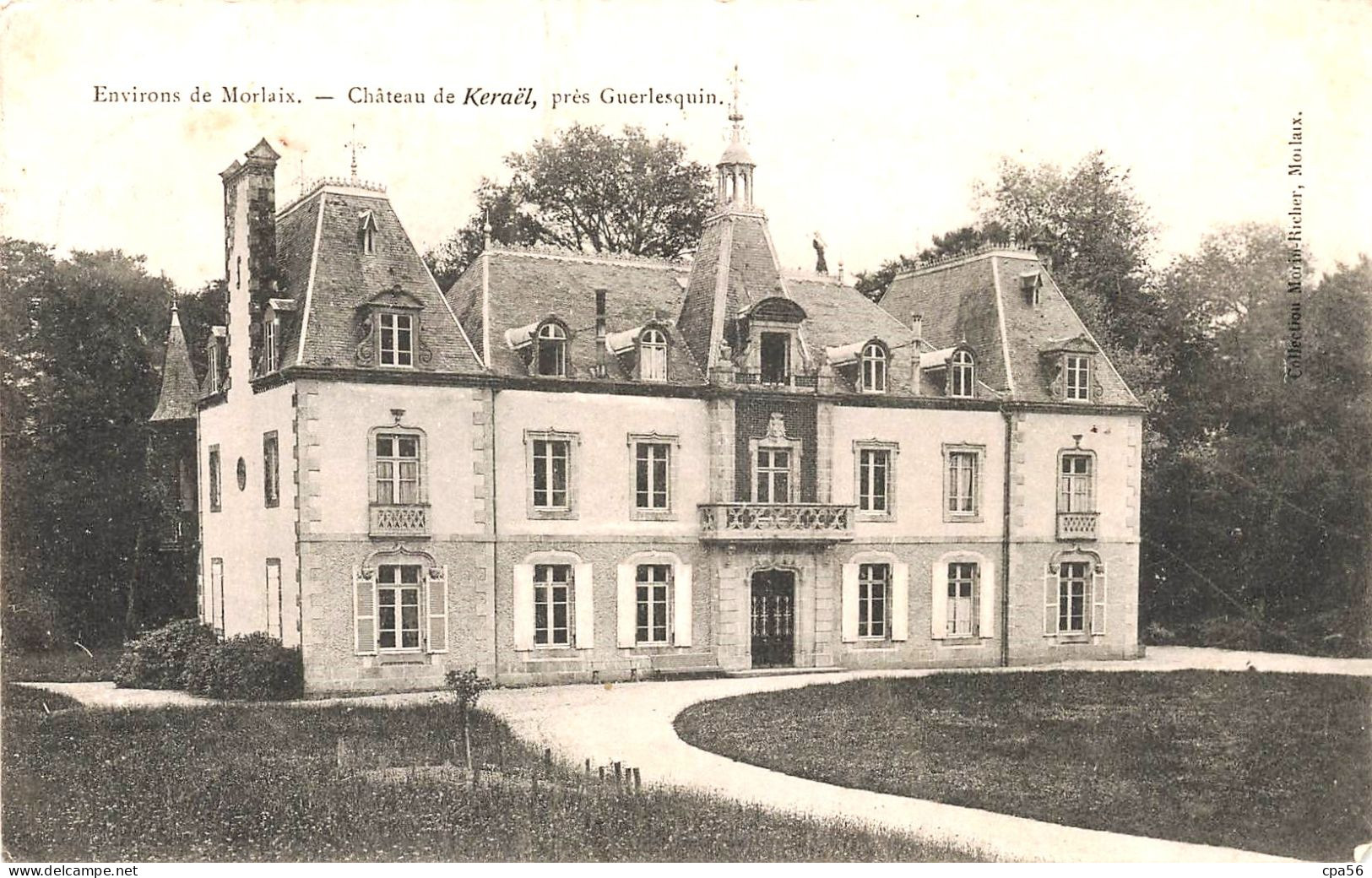 Château De KERAËL Près Guerlesquin - Vers 1904 - VENTE DIRECTE X - Guerlesquin