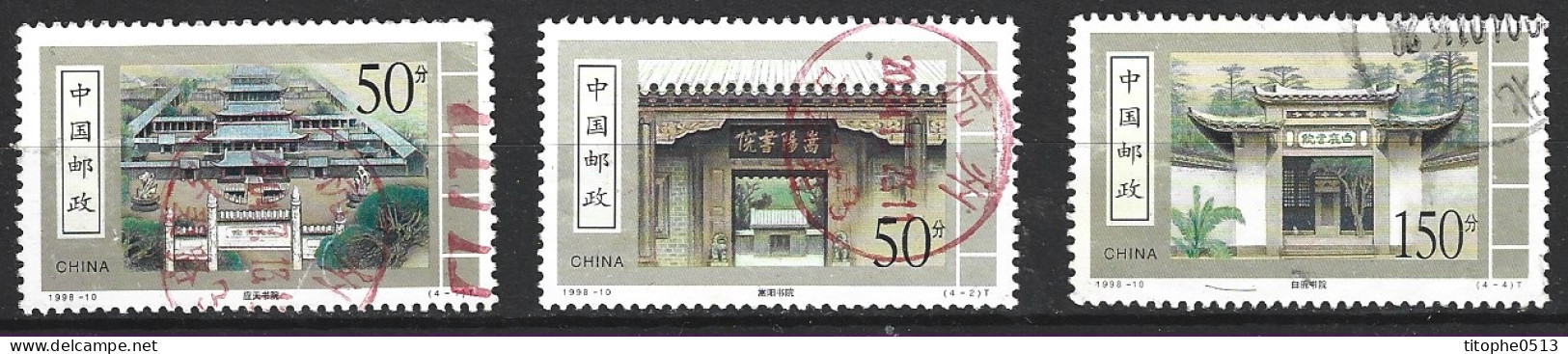 CHINE. Timbres Oblitérés De 1998. Académies Anciennes. - Usati