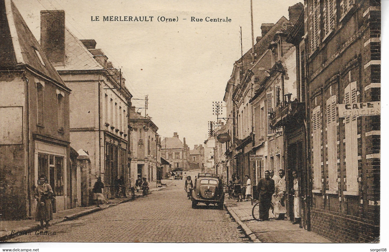 LE MERLERAULT Rue Centrale Belle Animation   ....dp - Le Merlerault