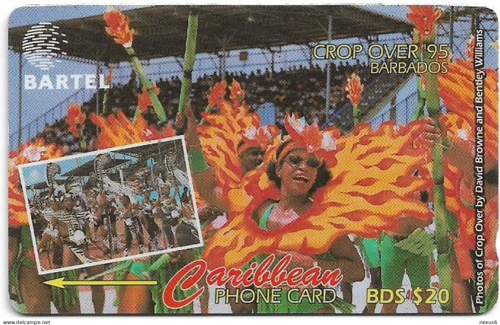 Barbados - C&W (GPT) - Crop Over 95 - 88CBDC (Normal 0, Type #1), 1996, Used - Barbades