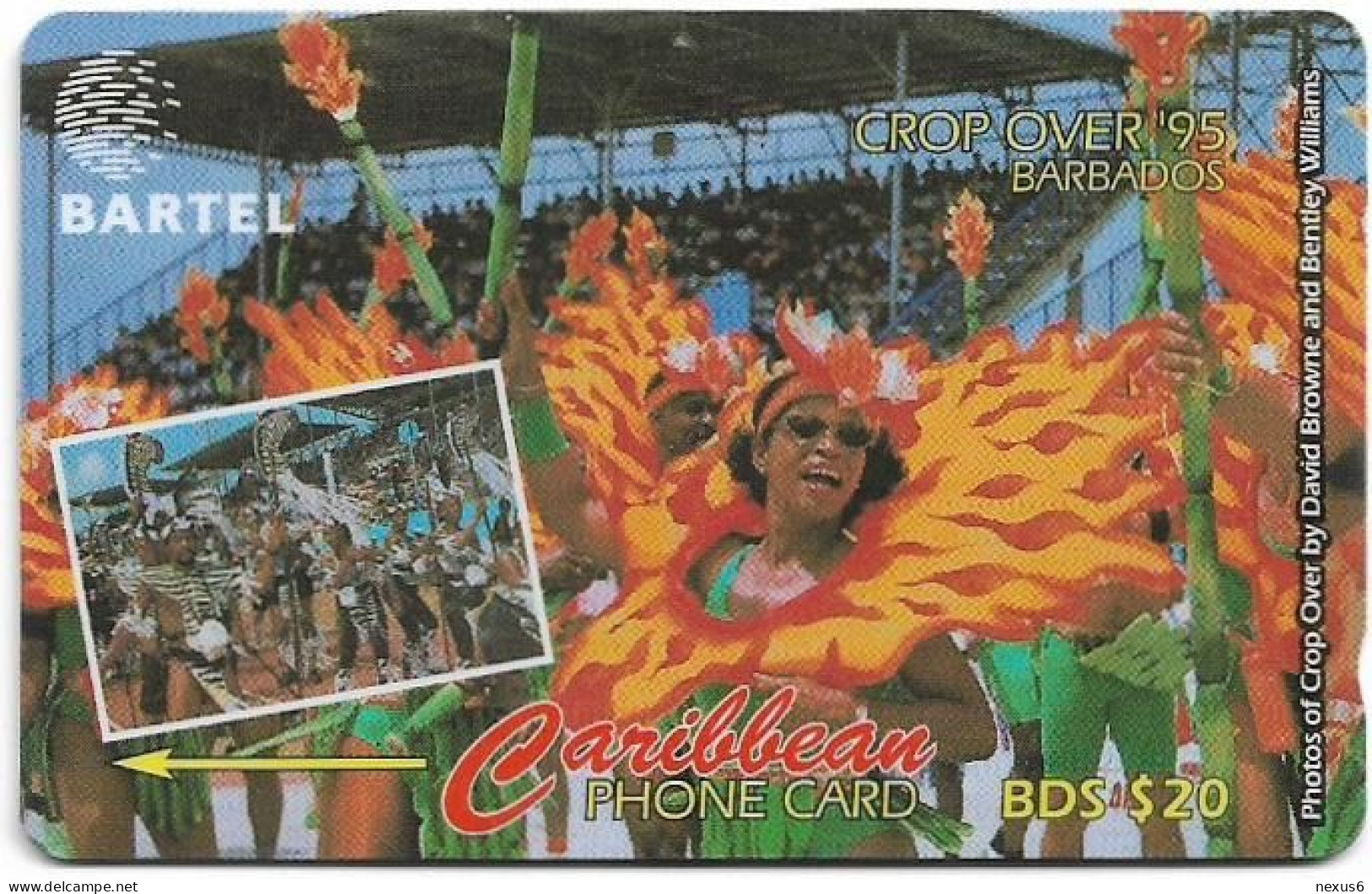 Barbados - C&W (GPT) - Crop Over 95 - 88CBDC (Dashed Ø), 1996, Used - Barbades