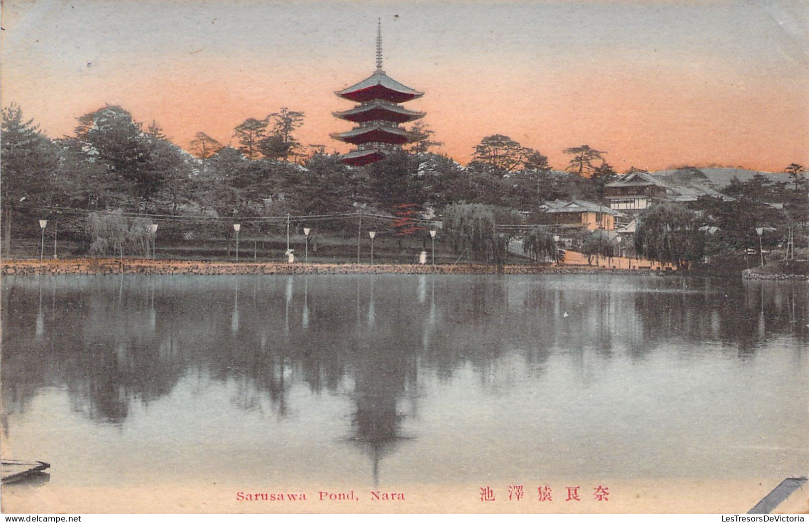 JAPON - Sarusawa Pond - Nara - Colorisé - Carte Postale Ancienne - Autres & Non Classés