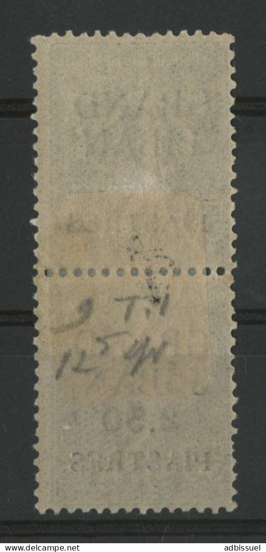 GRAND LIBAN RARE VARIETE N° 9 Sans Valeur Tenant à Un Timbre Normal Signé J.F.Brun. Voir Description - Unused Stamps