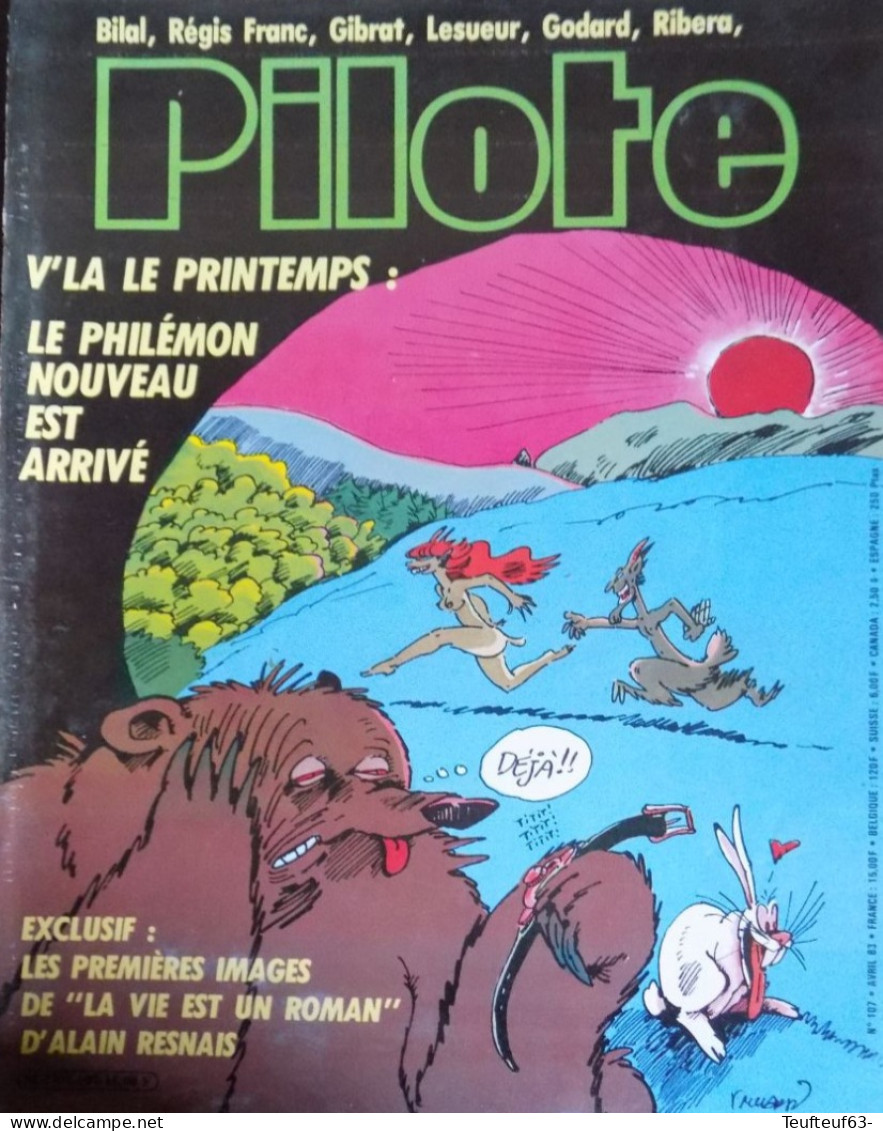 Pilote N° 107 Couv. Fmurr' - Pilote