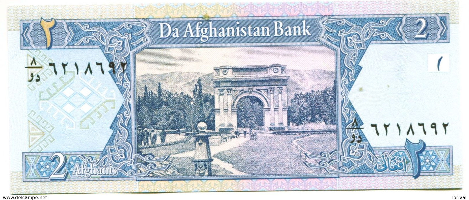 2 Afganistan 3 Euros - Afghanistán