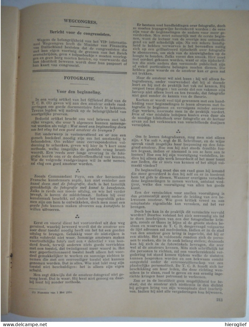 TOURING CLUB VAN BELGIË 1 September 1934 / 800 Jaar Norbertijner Abdij Averbode / Naar Congolië Congo Kongo - Other & Unclassified