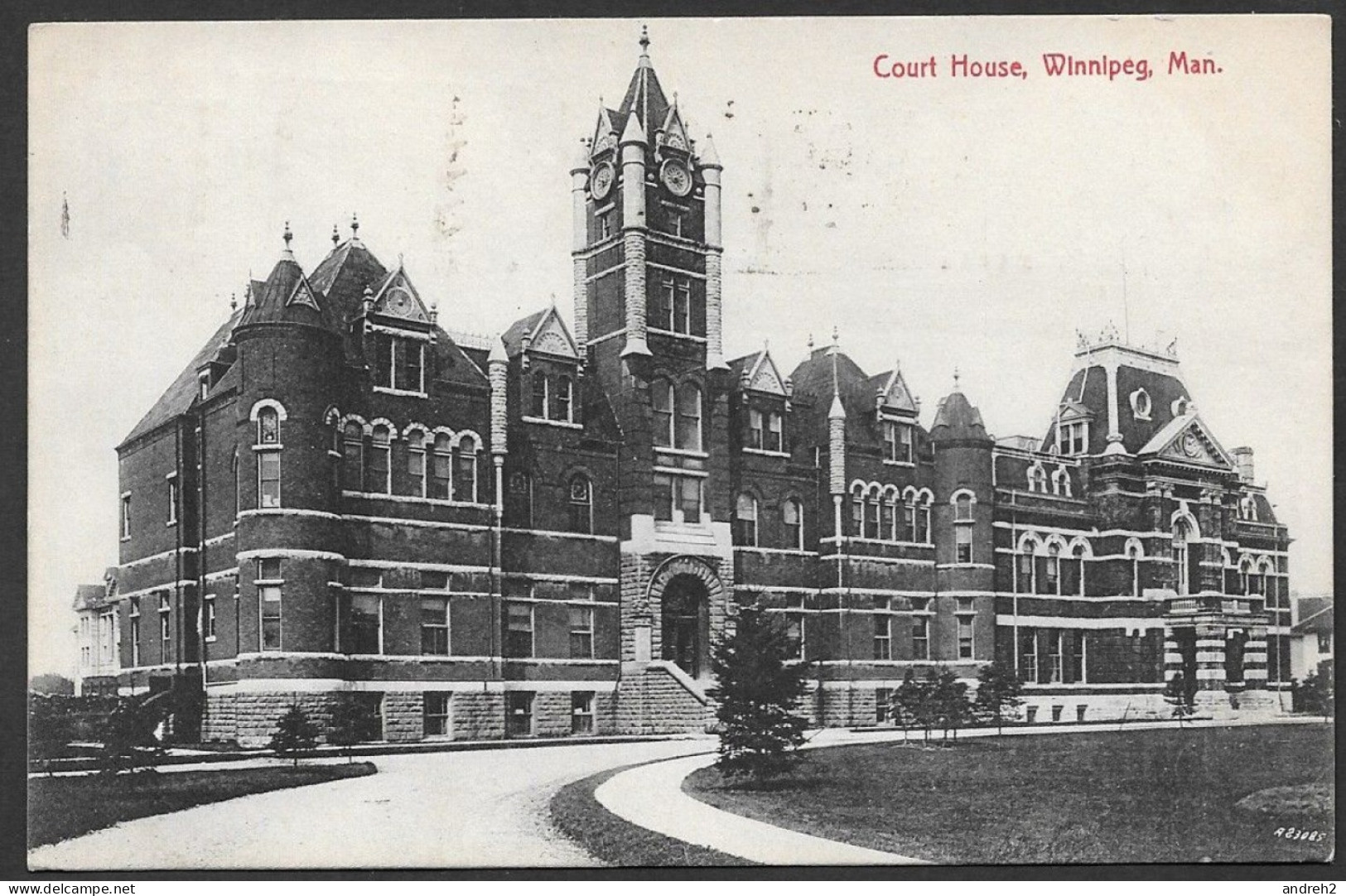 Winnipeg  Manitoba - C.P.A. Court House - Postmarked 1917 With A Nice Stamp - By W.J. Clubb - Winnipeg