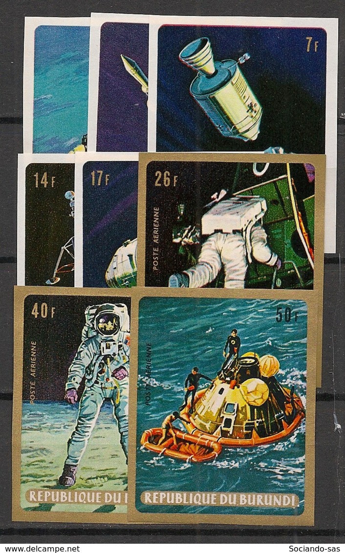BURUNDI - 1969 - N°Mi. 520B à 527B - Apollo 11 - Non Dentelé / Imperf. - Neuf Luxe ** / MNH / Postfrisch - Nuovi