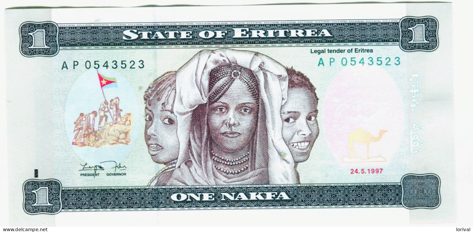 1 Nakfa Neuf 3 Euros - Erythrée