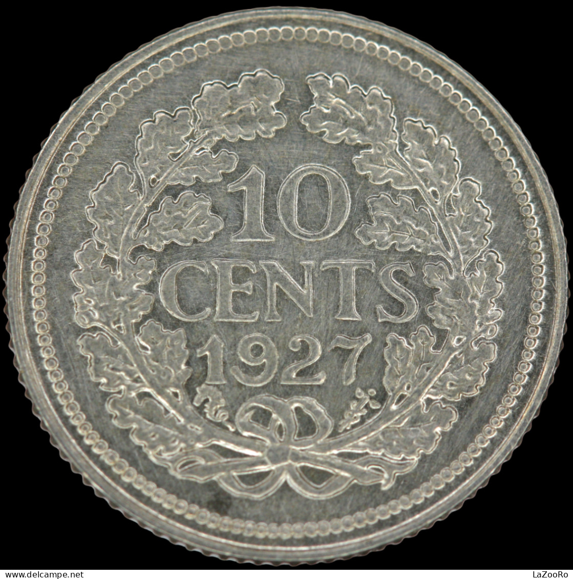 LaZooRo: Netherlands 10 Cents 1927 XF / UNC - Silver - 10 Cent