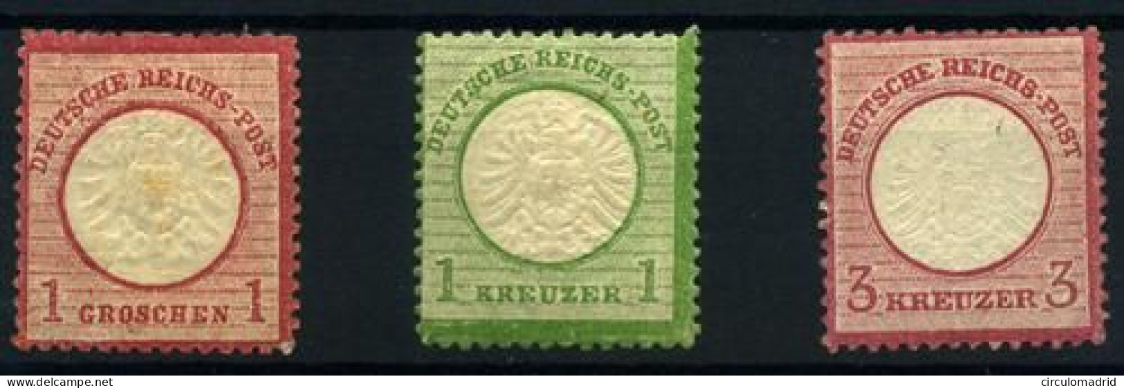 Alemania Imperio Nº 16, 20, 22. Año 1872. - Ongebruikt