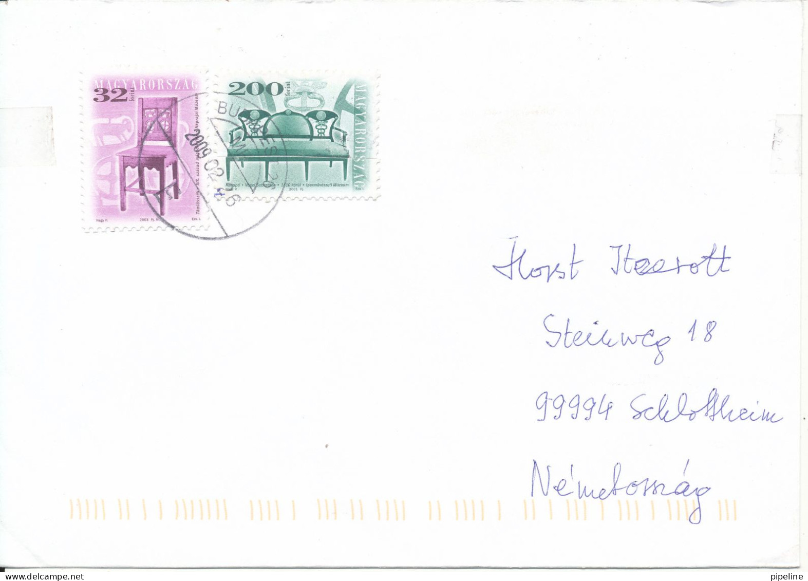 Hungary Cover Sent To Germany 26-8-2009 Topic Stamps - Covers & Documents