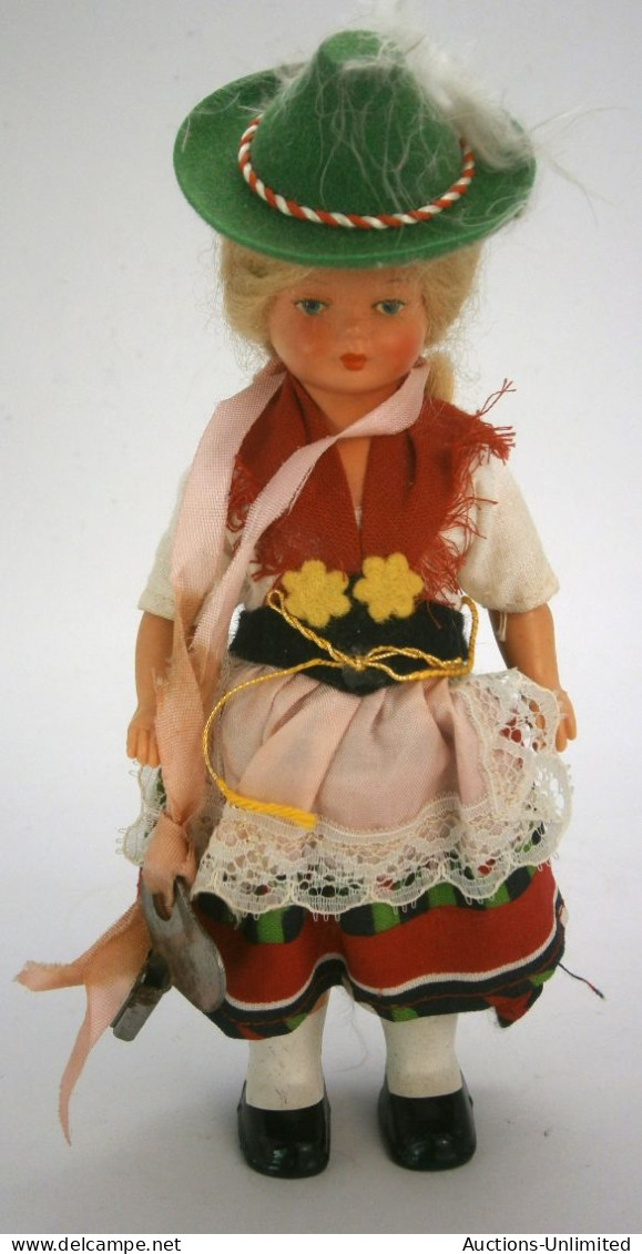 Vintage Wind-Up Mechanical Doll Made In Germany - Muñecas