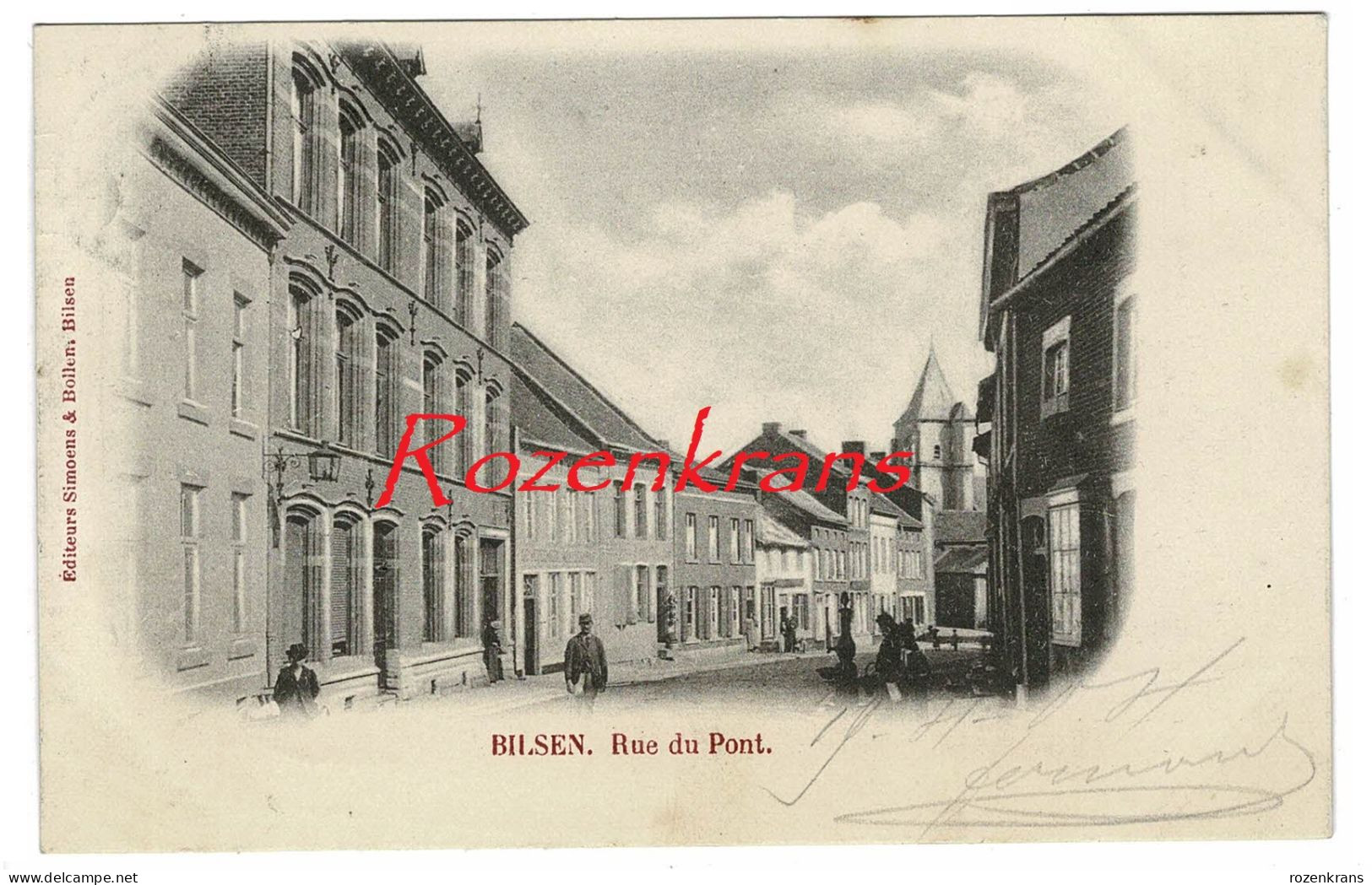 Bilsen Bilzen Rue Du Pont Brugstraat Geanimeerd (In Zeer Goede Staat) - Bilzen