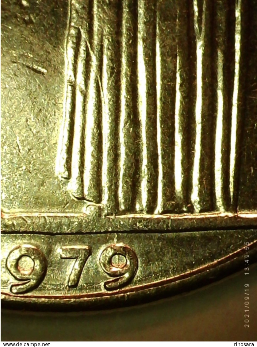 Errore Di Conio 100 Lire 1979 Repubblica Italiana - Abarten Und Kuriositäten