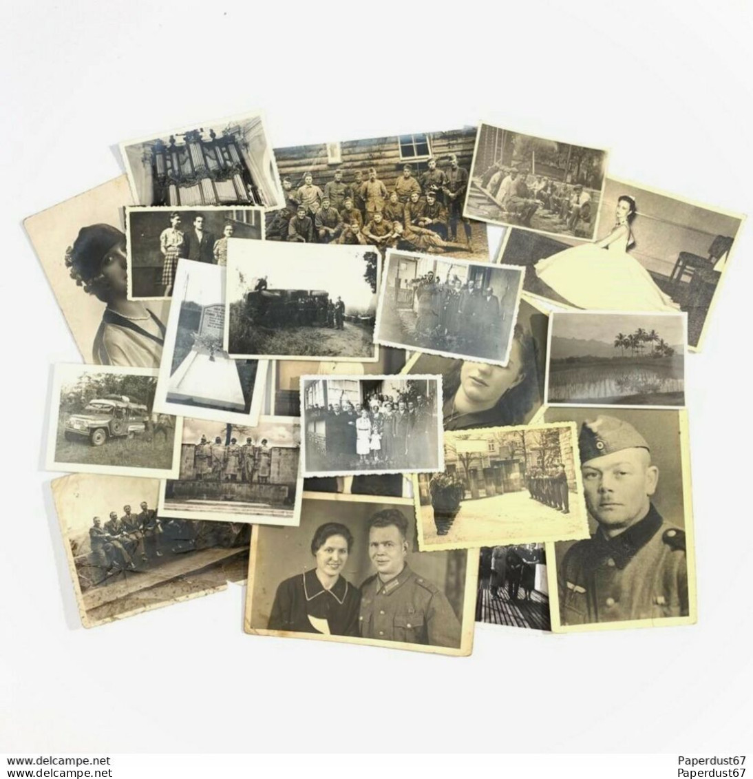 WW1 WW2 German Photo Lot Of 20 Photos Dutch Soldiers Civilians Wehrmacht #29 - 1939-45