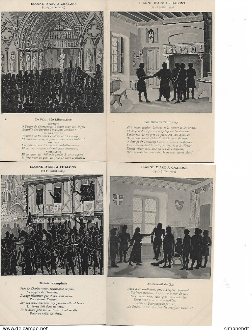 CHALONS Sur Marne - Lot De 12 CPA - Jeanne D'Arc à Chalons ( 13 15 Juillet 1429 ) - Livraison Gratuite - Histoire