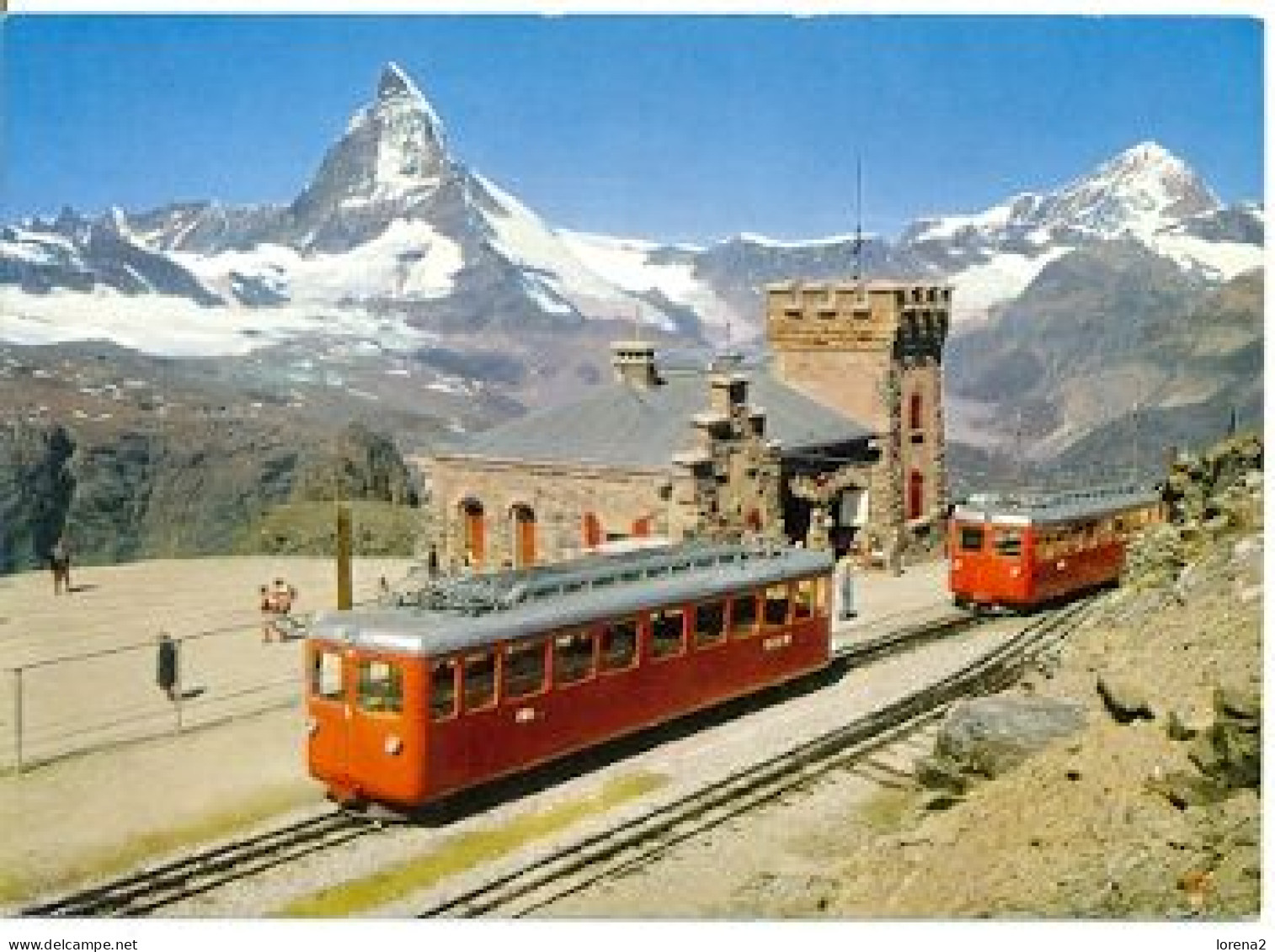 Postal Suiza. Station Gornergrat, Zermatt (ferrocarriles). 7-sui107 - Matt