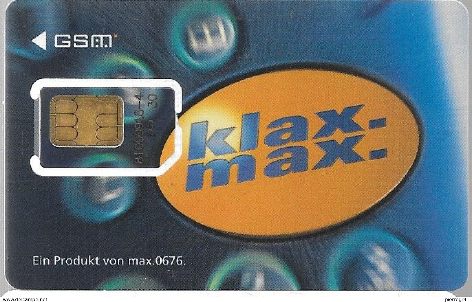 CARTE-GSM-PUCE-AUTRICHE-KLAX MAX-TBE - Mobicartes (GSM/SIM)