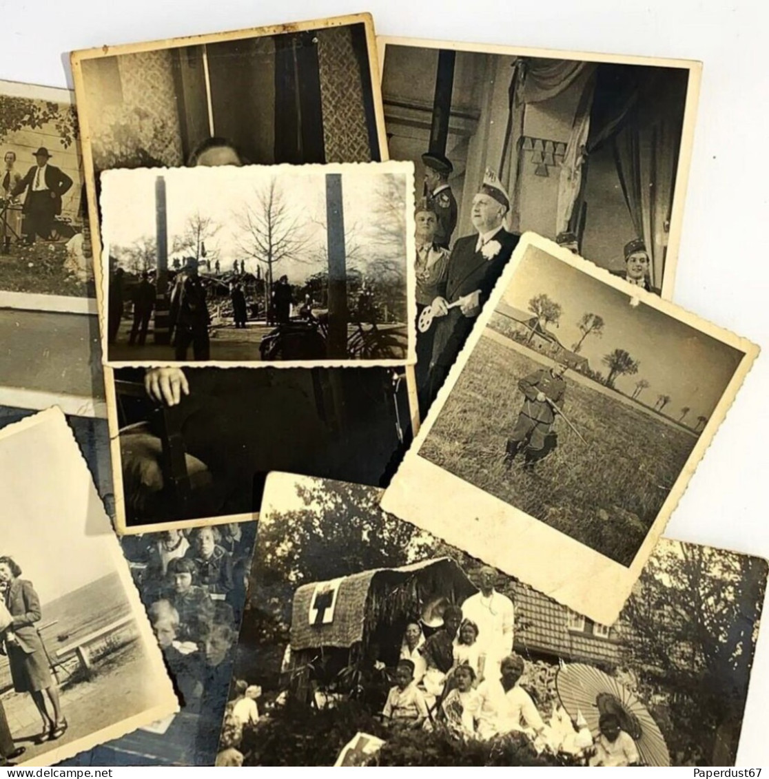 WW1 WW2 German Photo Lot Of 20 Photos Dutch Soldiers Civilians Wehrmacht #13