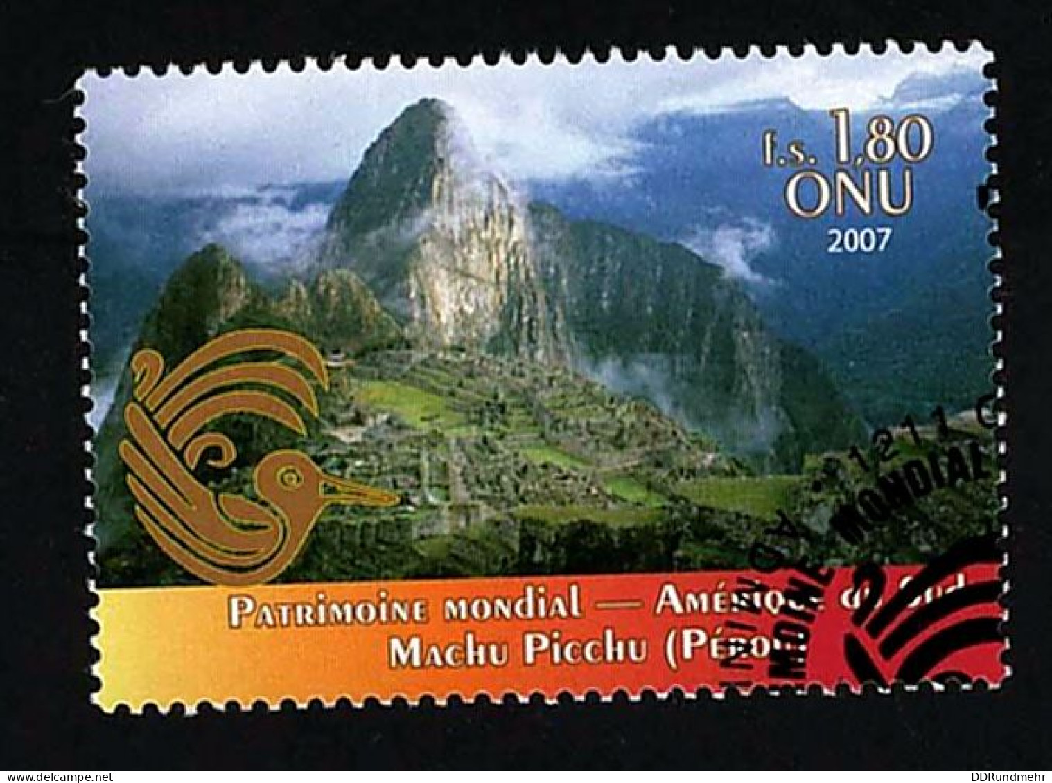2007 Machu Picchu Michel NT-GE 576 Stamp Number NT-GE 473 Yvert Et Tellier NT-GE 588 Stanley Gibbons NT-GE 565 Used - Used Stamps