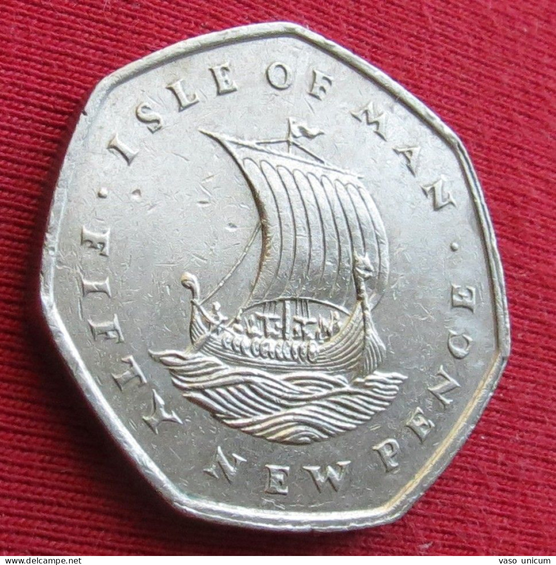 Isle Of Man 50 Pence 1975  Sail - Île De  Man