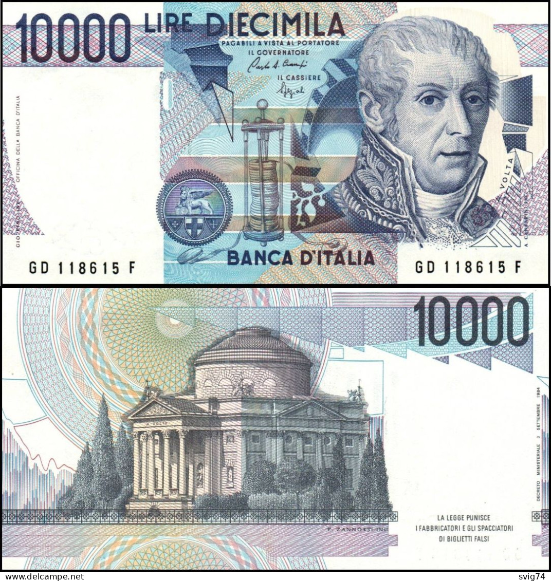 Italy 10000 Lire Volta 1984 Pick 112 UNC - 10.000 Lire