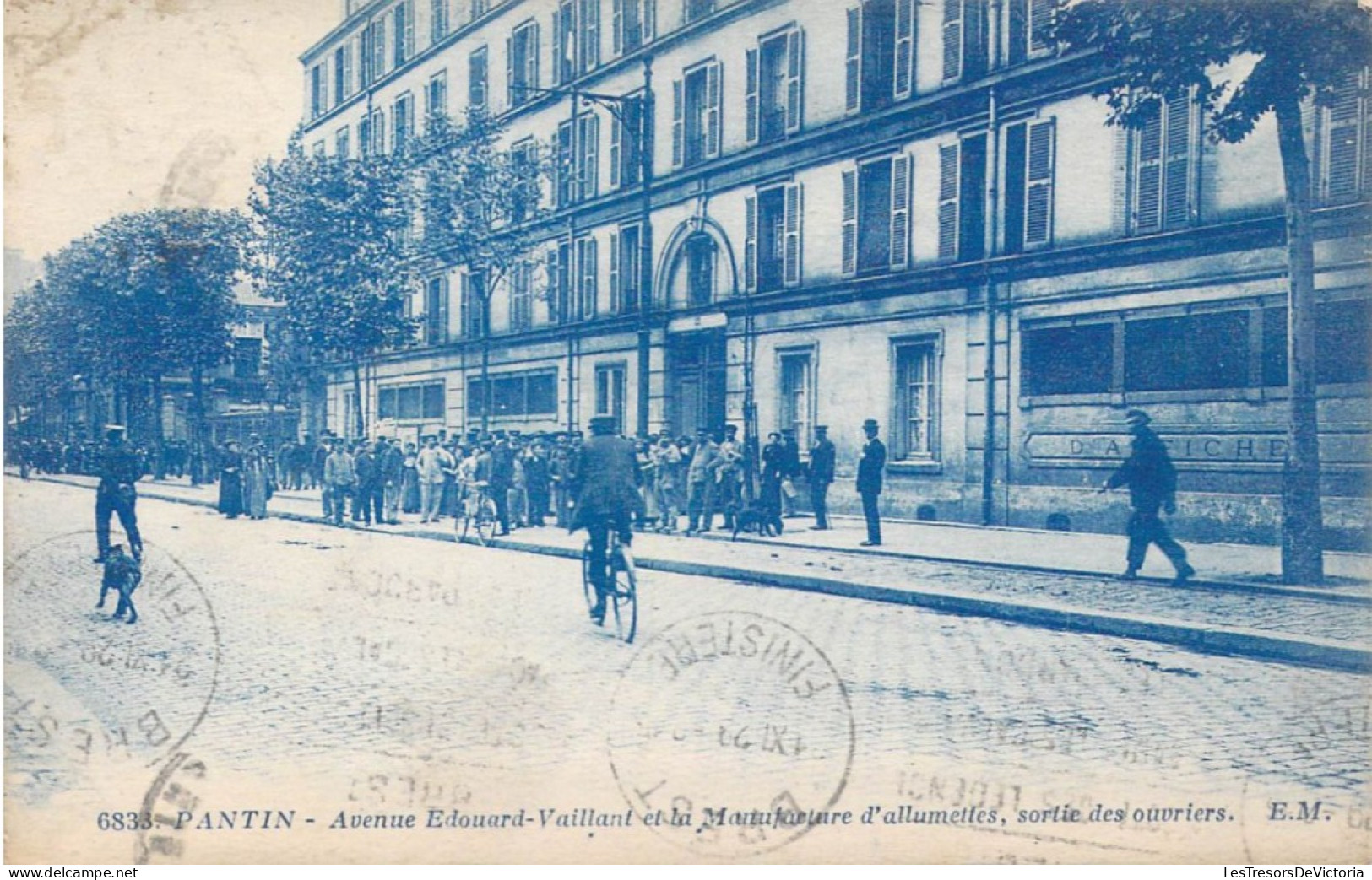 FRANCE - 93 - Pantin - Avenue Edouard-Vaillant Et La Manufacture D'allumettes, Sortie Des.. - Carte Postale Ancienne - Pantin