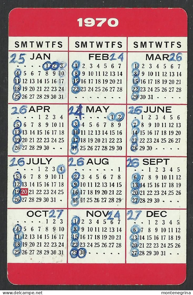 PocketCalendar ( 1976 ) That's One Smal Step For A Man One Giant Leap For Mankind 5,5 X 9cm (see Sales Conditions) 08587 - Tamaño Grande : 1971-80