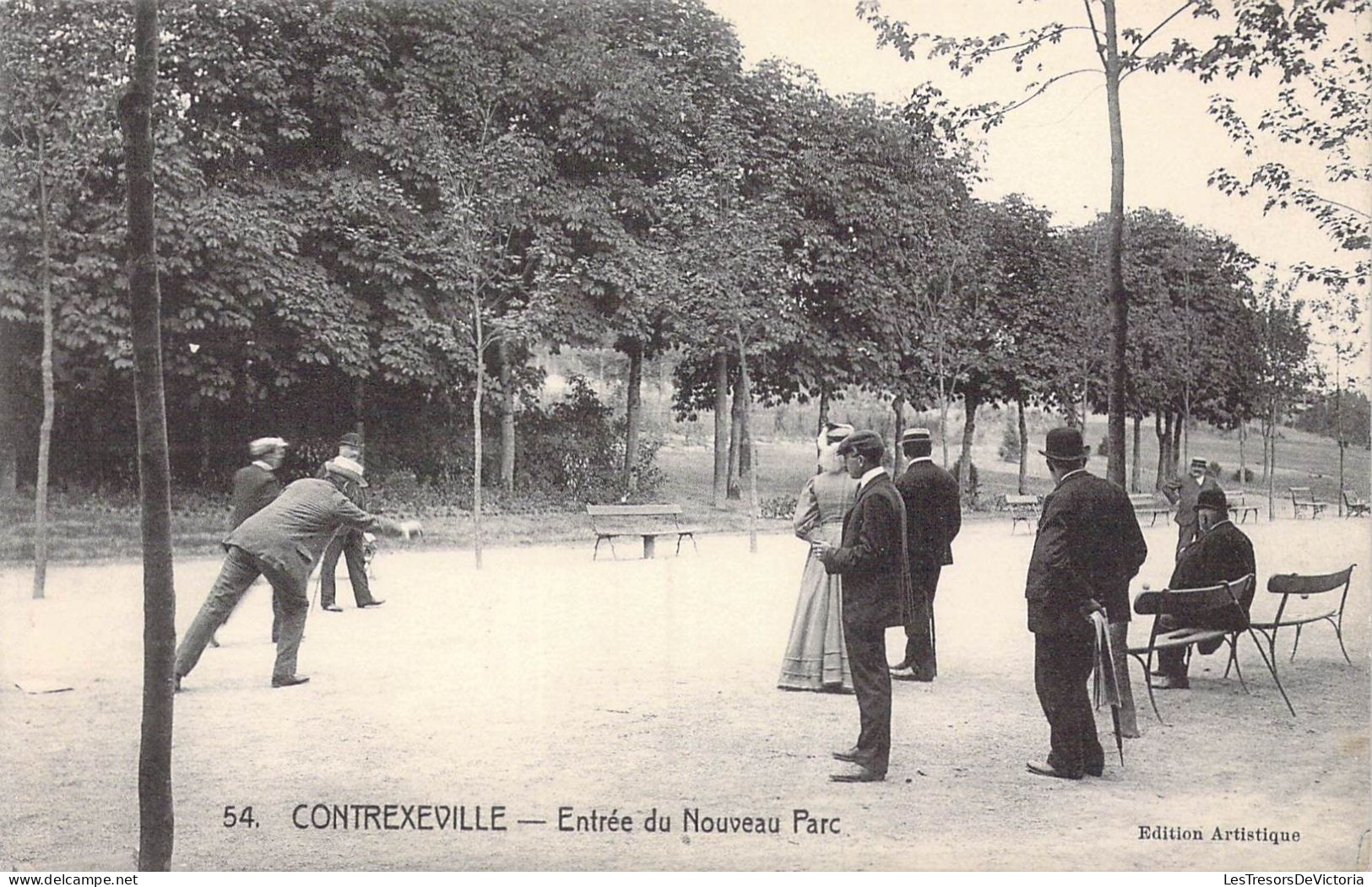 FRANCE - 88 - Contrexeville - Entrée Du Nouveau Parc - Carte Postale Ancienne - Contrexeville