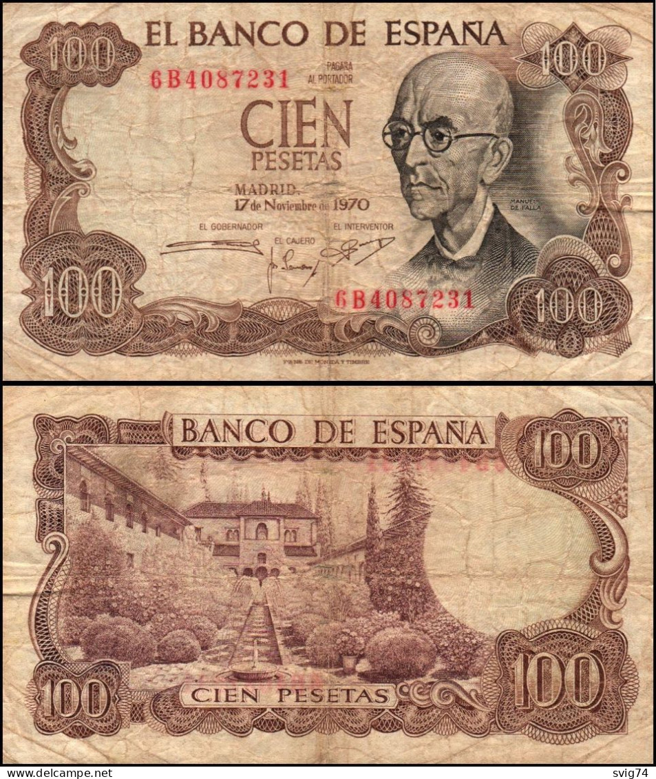 Spain 100 Pesetas 1970 Pick 152 - 100 Peseten