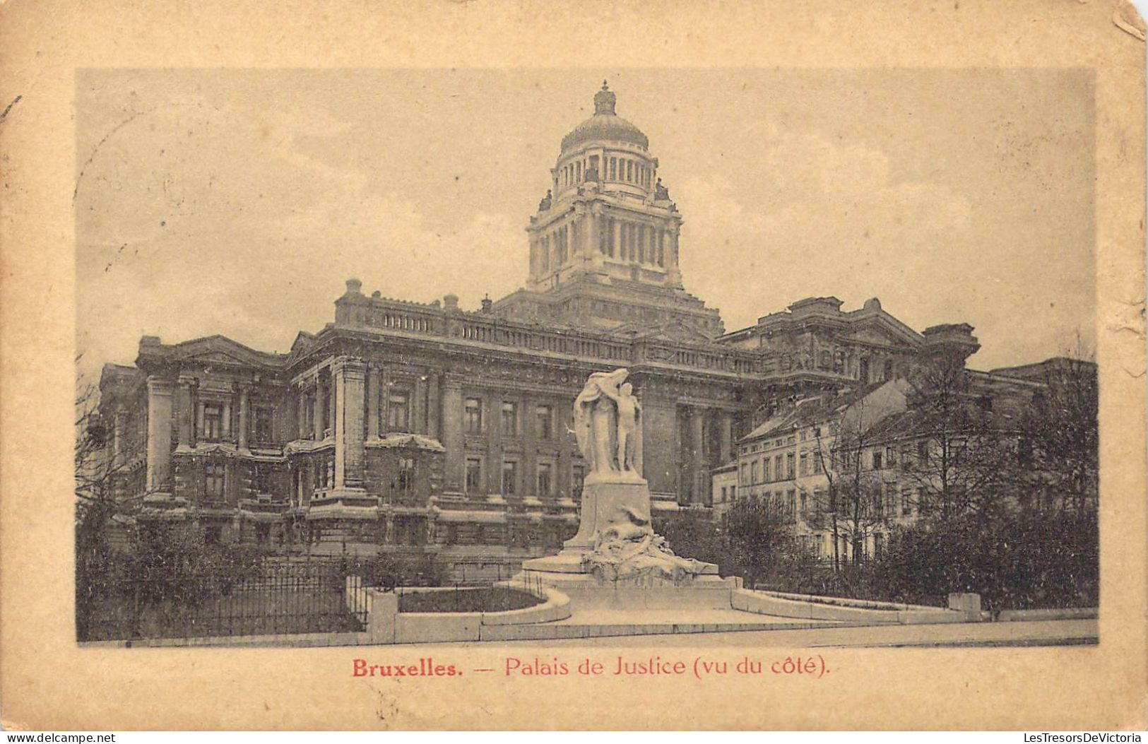 BELGIQUE - Bruxelles - Palais De Justice ( Vu Du Côté ) - Carte Postale Ancienne - Monuments, édifices