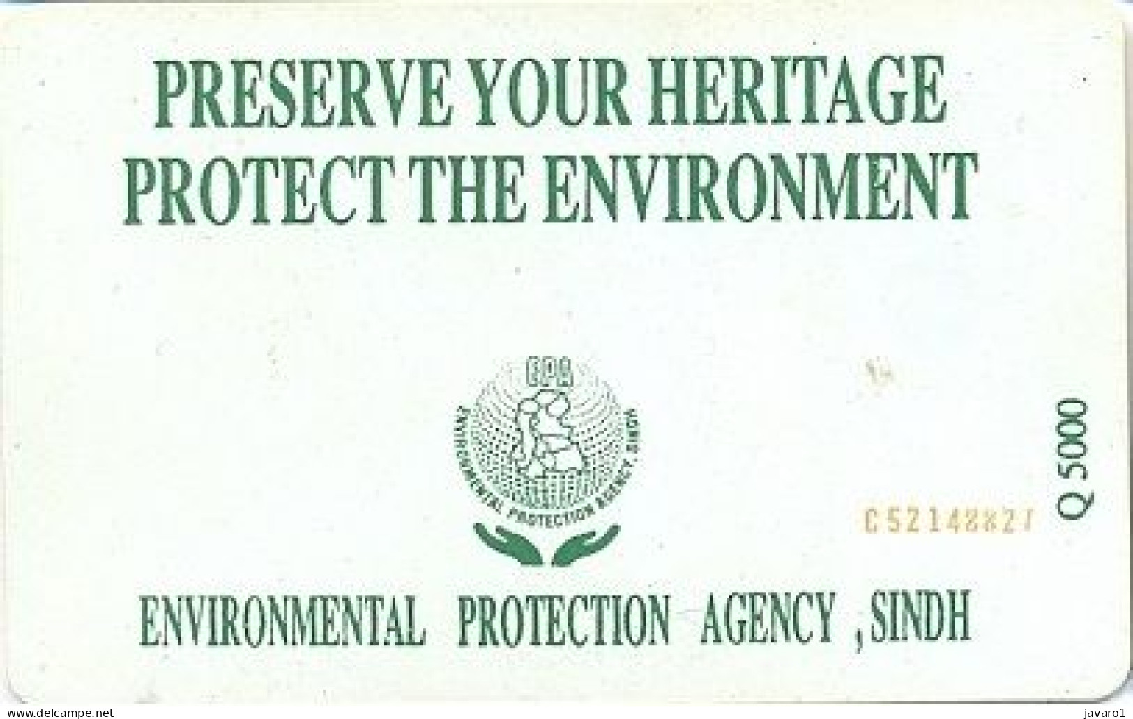 PAKMAP : WP07010 30 PRESERVE YOUR HERITAGE USED C45145114 - Pakistan