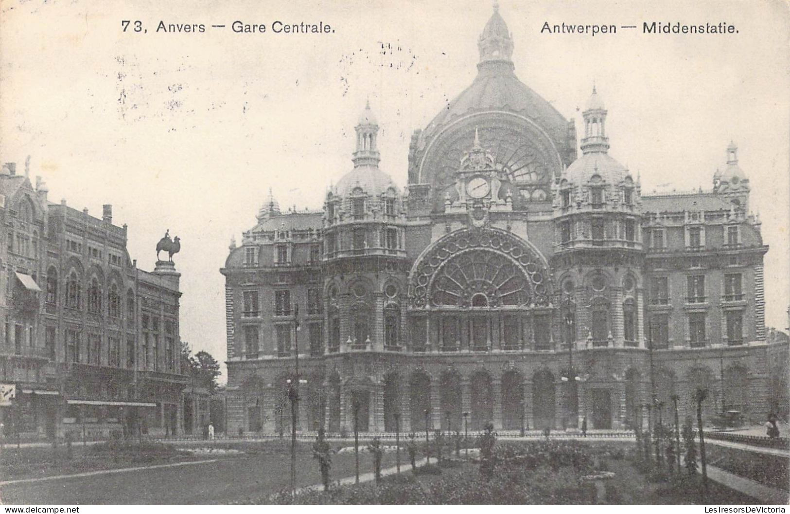 BELGIQUE - Anvers - Gare Centrale - Carte Postale Ancienne - Antwerpen