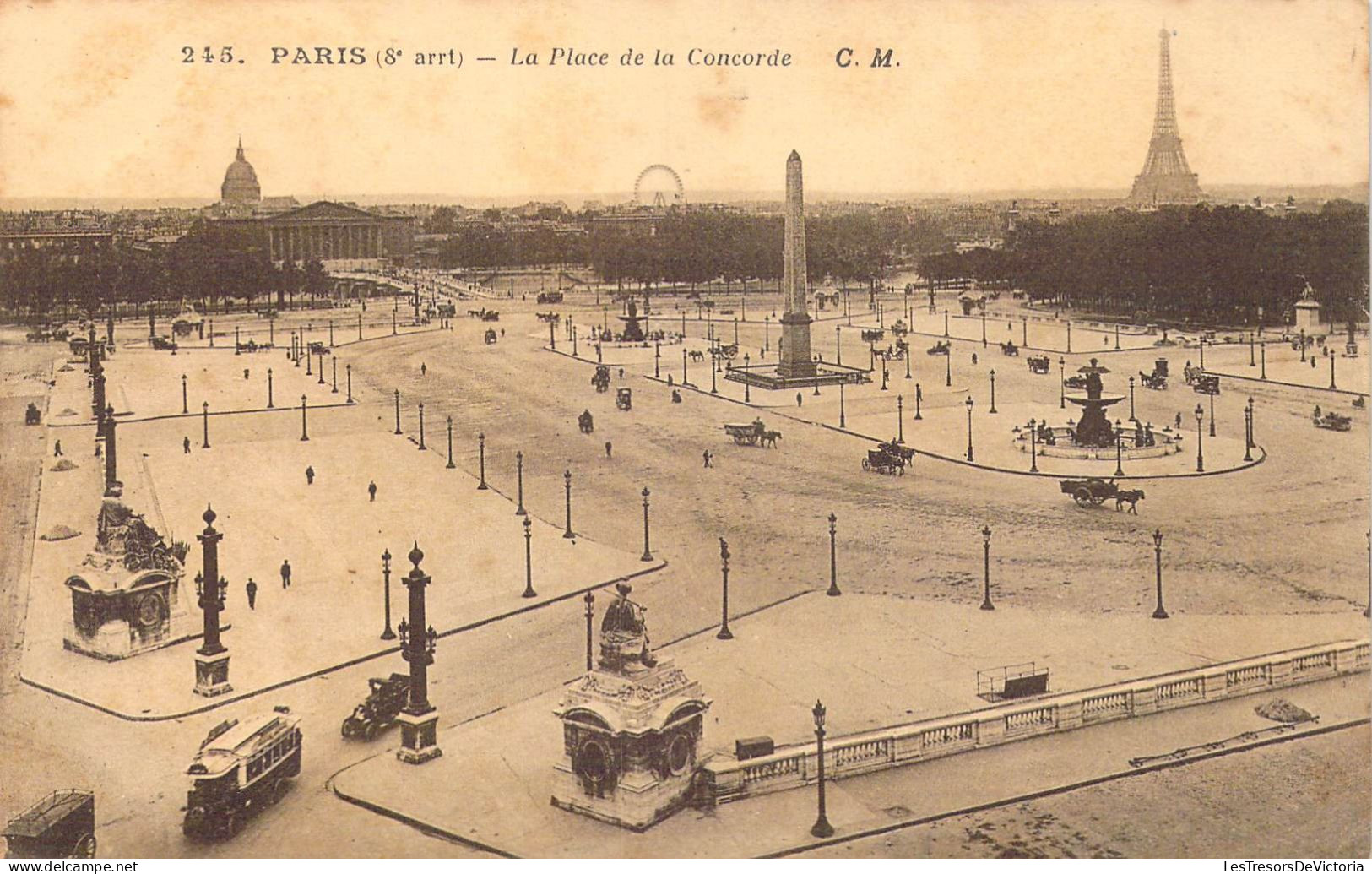 FRANCE - 75 - Paris - ( 8è Arrondissement ) - La Place De La Concorde - Carte Postale Ancienne - Places, Squares
