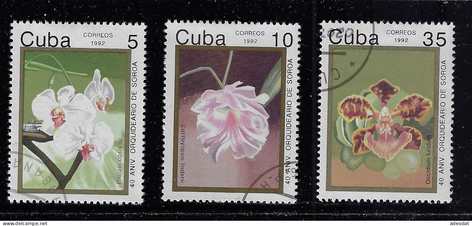 CUBA 1992 SCOTT 3324,3325,3326 CANCELLED - Gebraucht