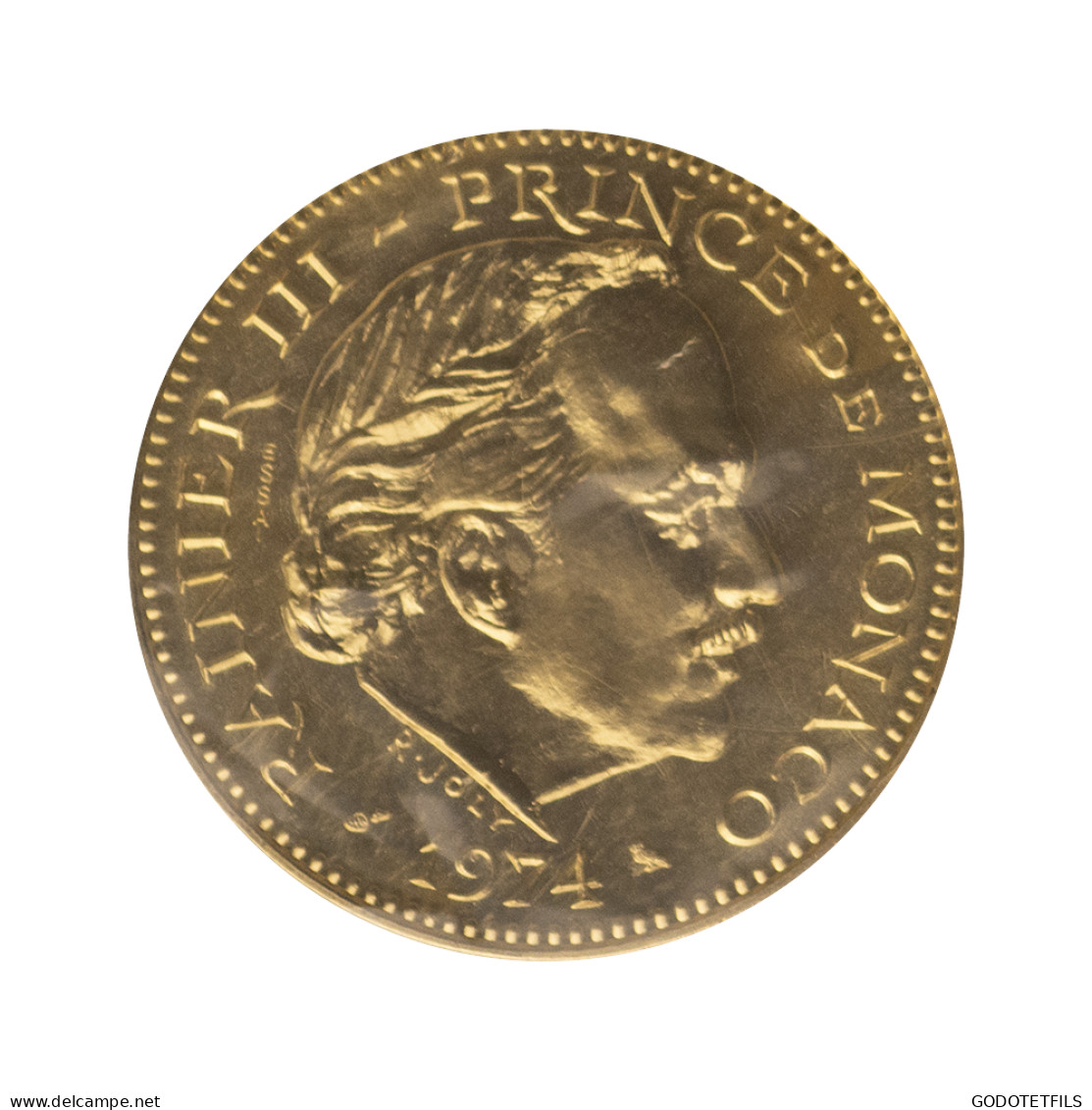 Monaco Essai De 5 Francs Or 1974 Rainier III - Uncirculated